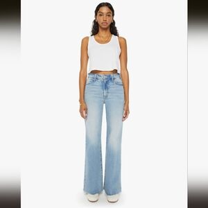 MOTHER SUPERIOR The Hustler Roller High Waist Wide Leg Jeans (I Confess)